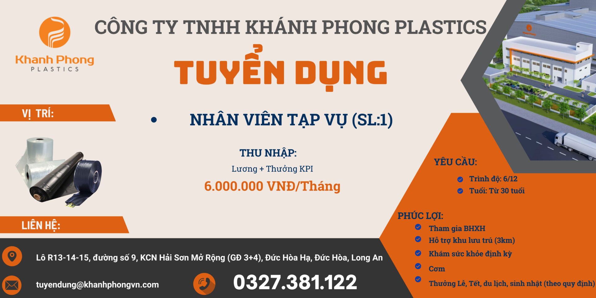 Can tuyen 02 Giup viec NU o tai An Thang Pac Nam Bac Kan vao TP.HCM lam PHU VIEC NHA va CHAM TRE. Muc LUONG thu viec 9 trieunguoi lam tot thang sau tang them 02 trieu